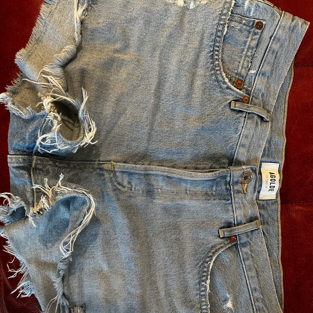 Agolde Parker cutoff shorts in Swapmeet